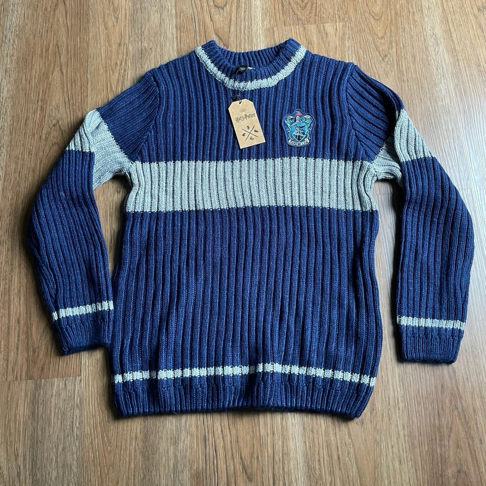 Harry Potter Ravenclaw University Quidditch Sweater 100%Lambswool Size Medium